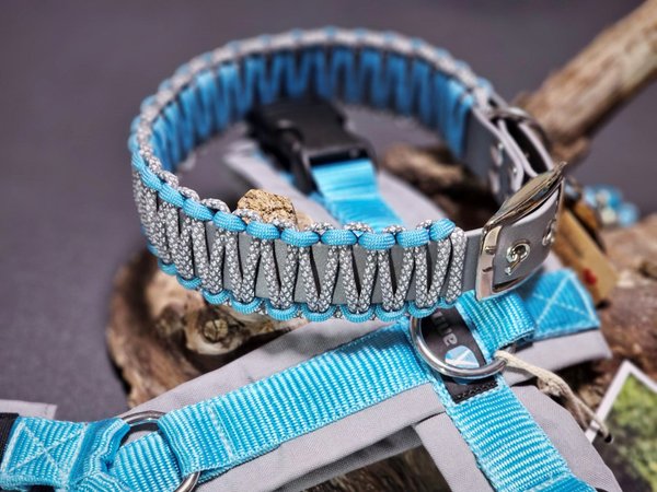 Perfect Paws Biothane Paracord Halsband ice