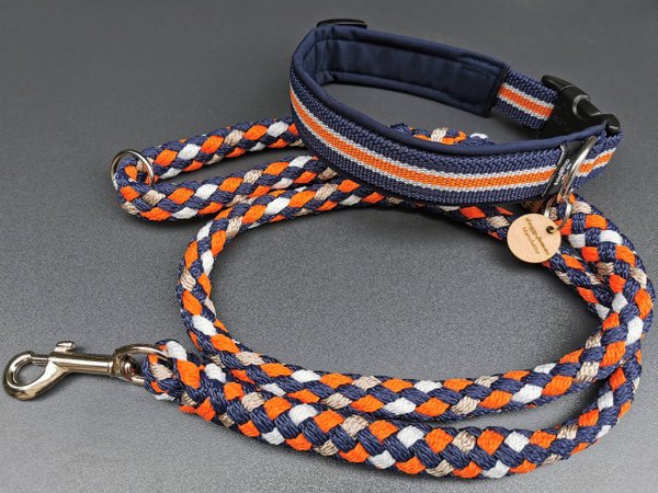 doggyboxx Halsband L 45-50 ocean orange