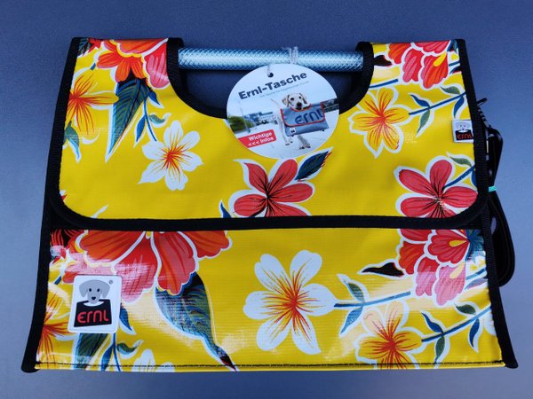 ERNL Tasche M 2.0 gelb mit Blumen