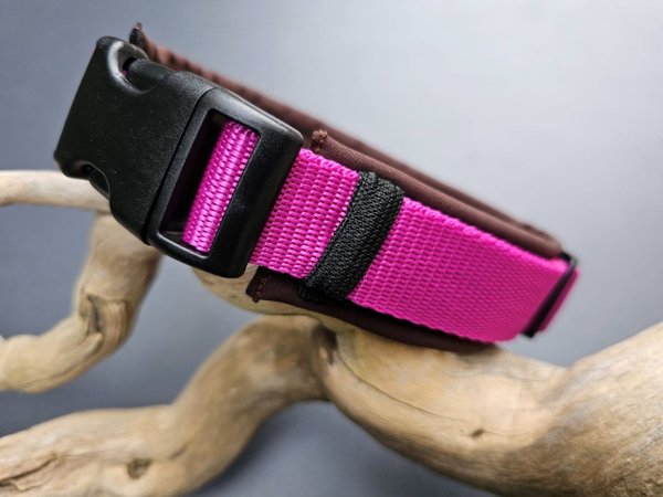 doggyboxx Halsband M 40-45 pink-braun